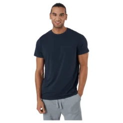 R-neck Tee Bamboo Navy