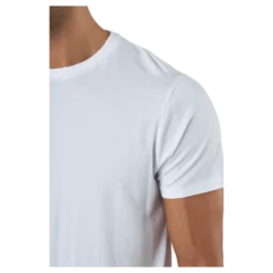 R-neck Tee Bamboo White