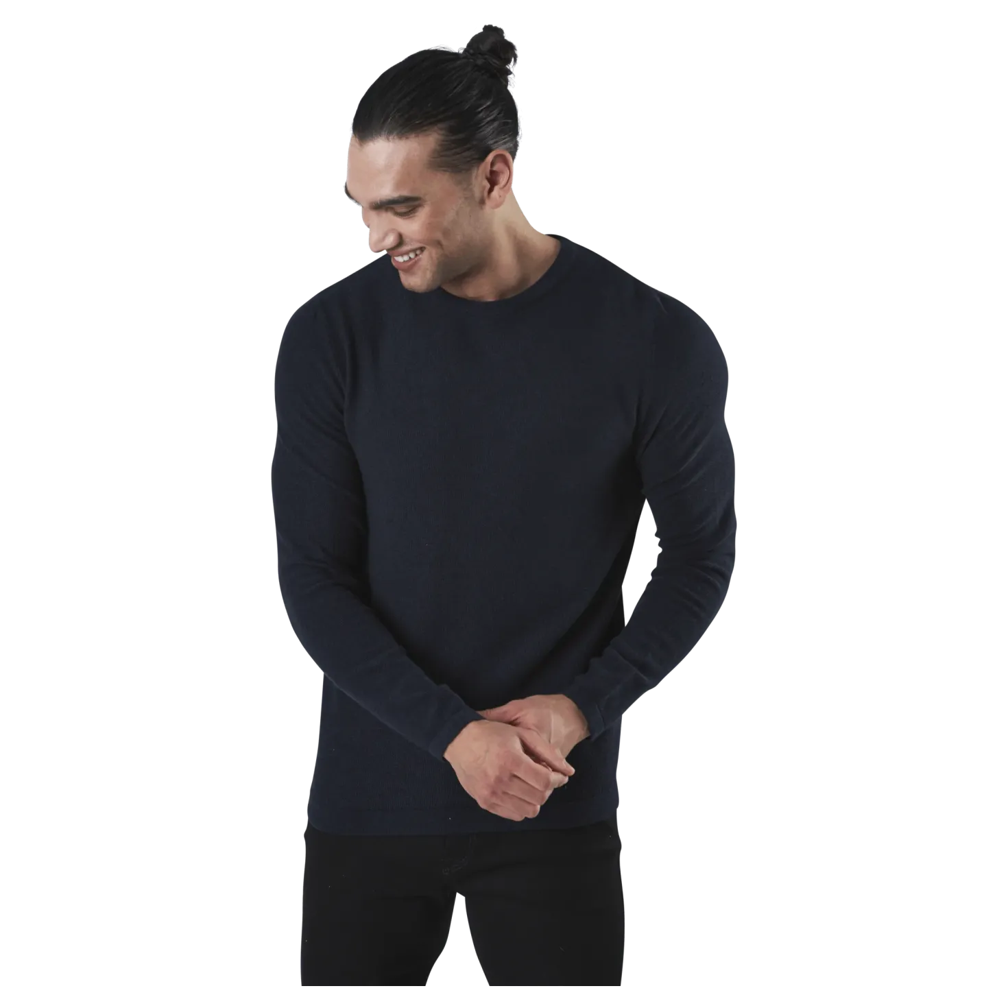 Rob Knit Crew Neck Blue