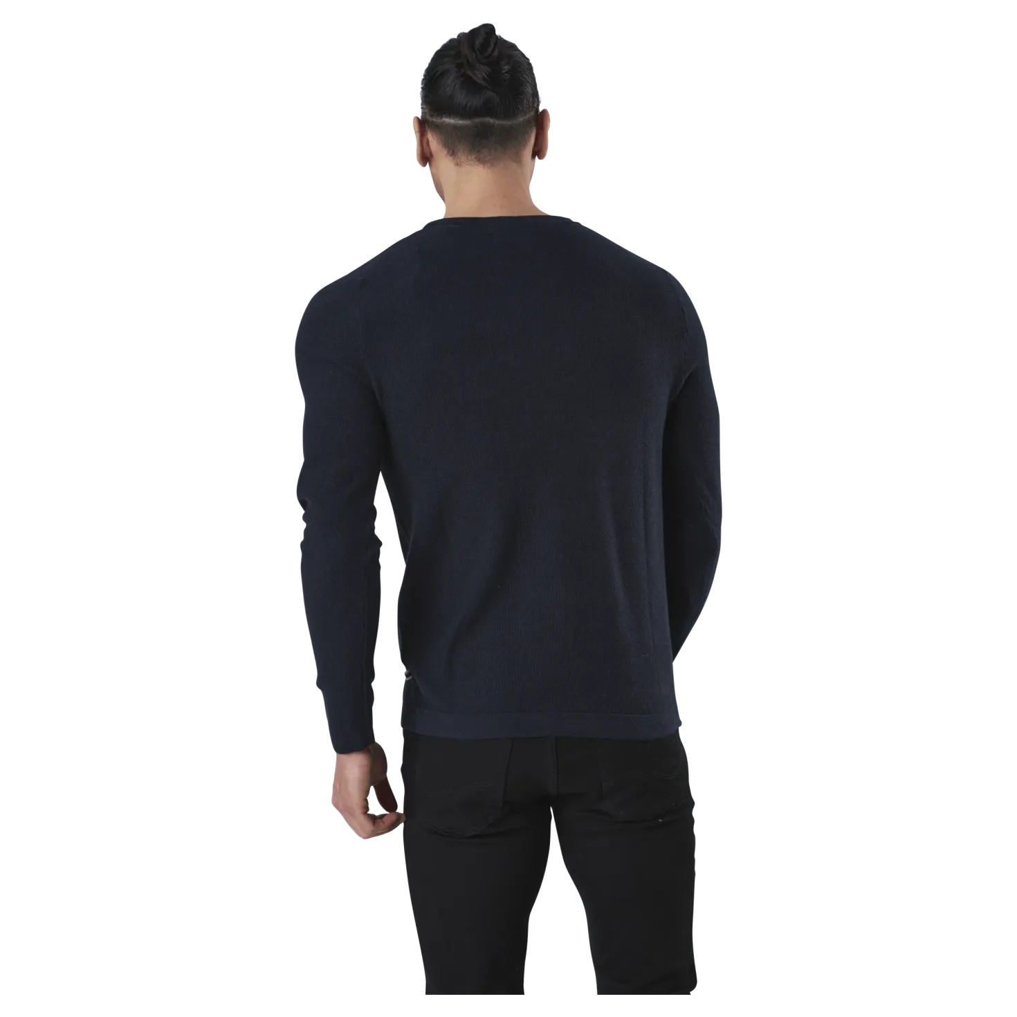 Rob Knit Crew Neck Blue