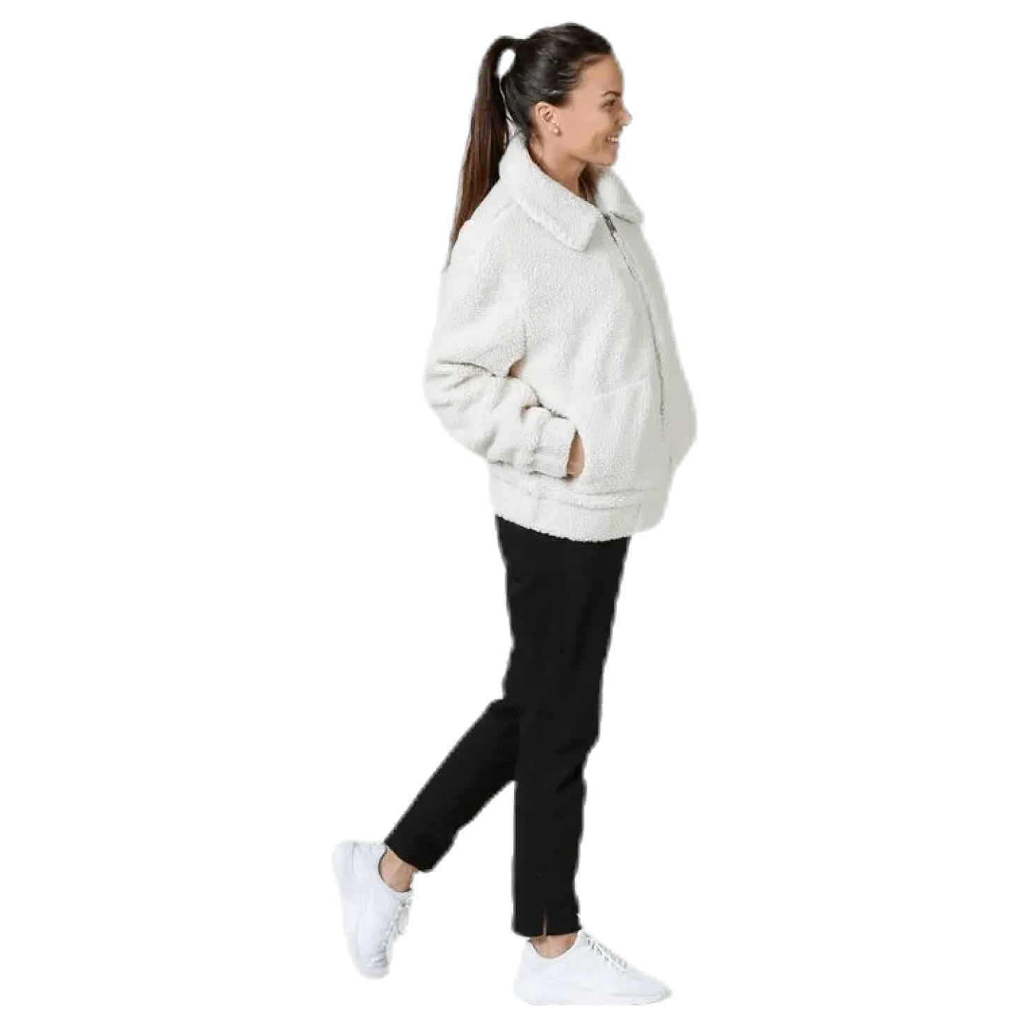 Rome Pile Jacket White