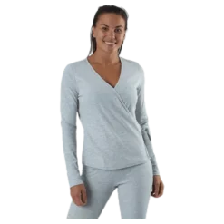 Rosa Wrap Top Lounge Bc Grey