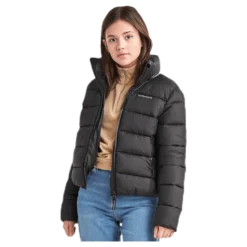 Rose Girls Puff Jacket Black