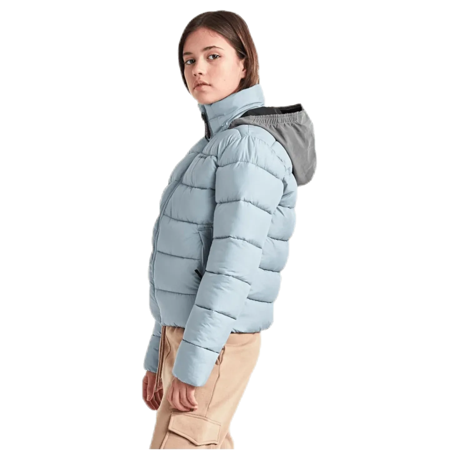 Rose Girls Puff Jacket Blue