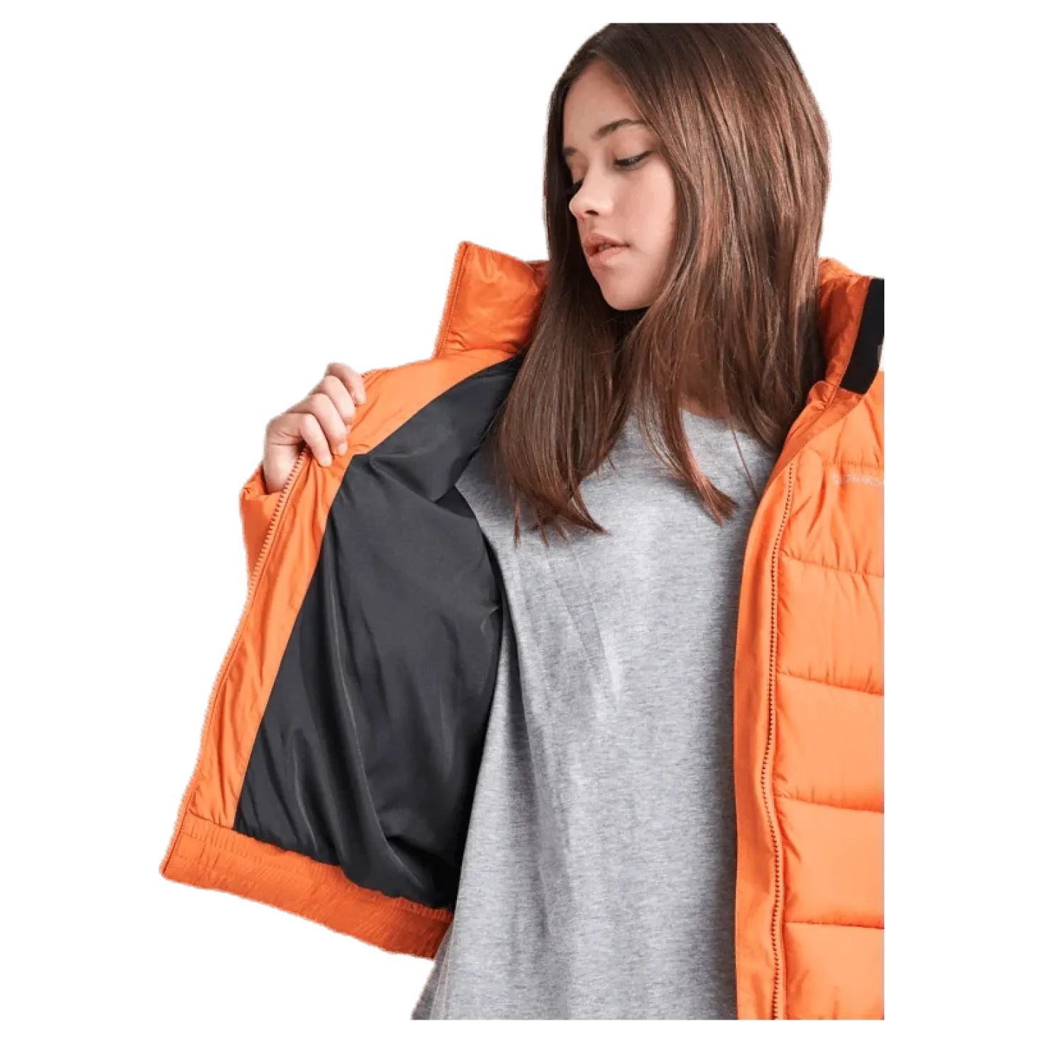 Rose Girls Puff Jacket Orange
