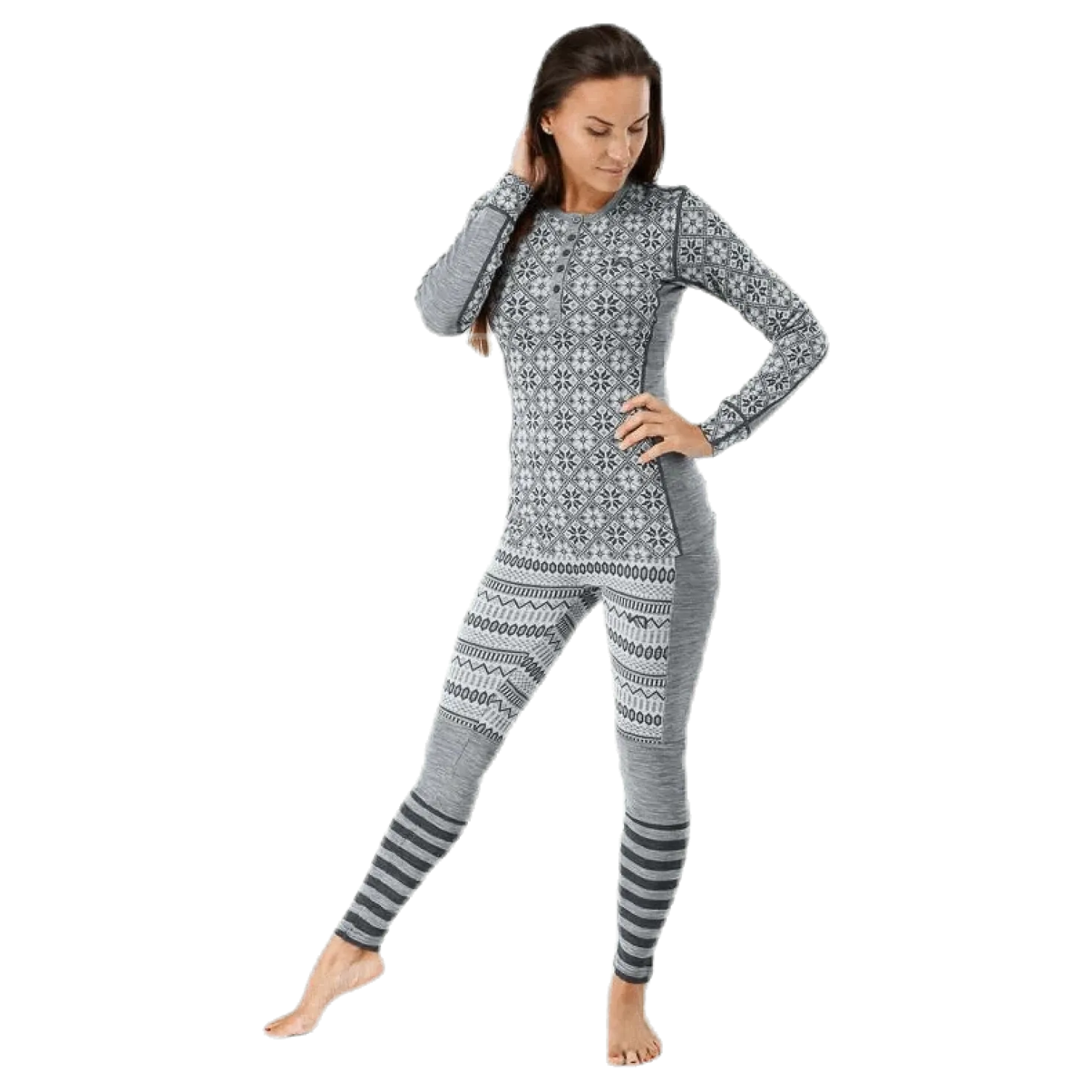 Rose Long Sleeve Shirt Grey