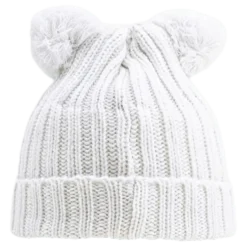 Roxtuna Pompom Hat White