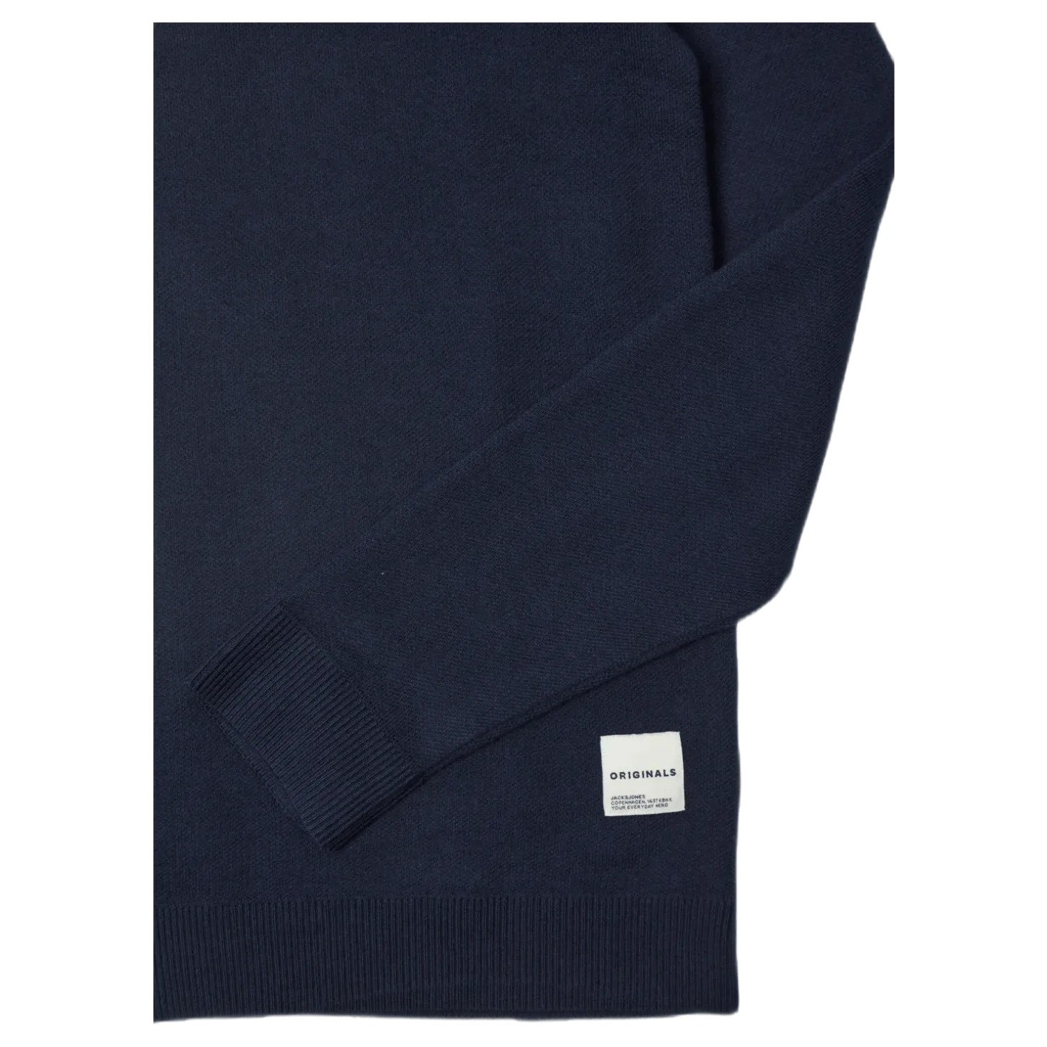 Roy Knit High Neck Zip Navy Blazer