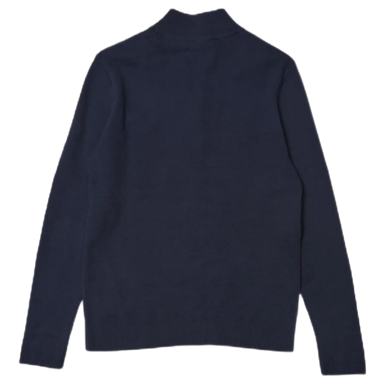 Roy Knit High Neck Zip Navy Blazer
