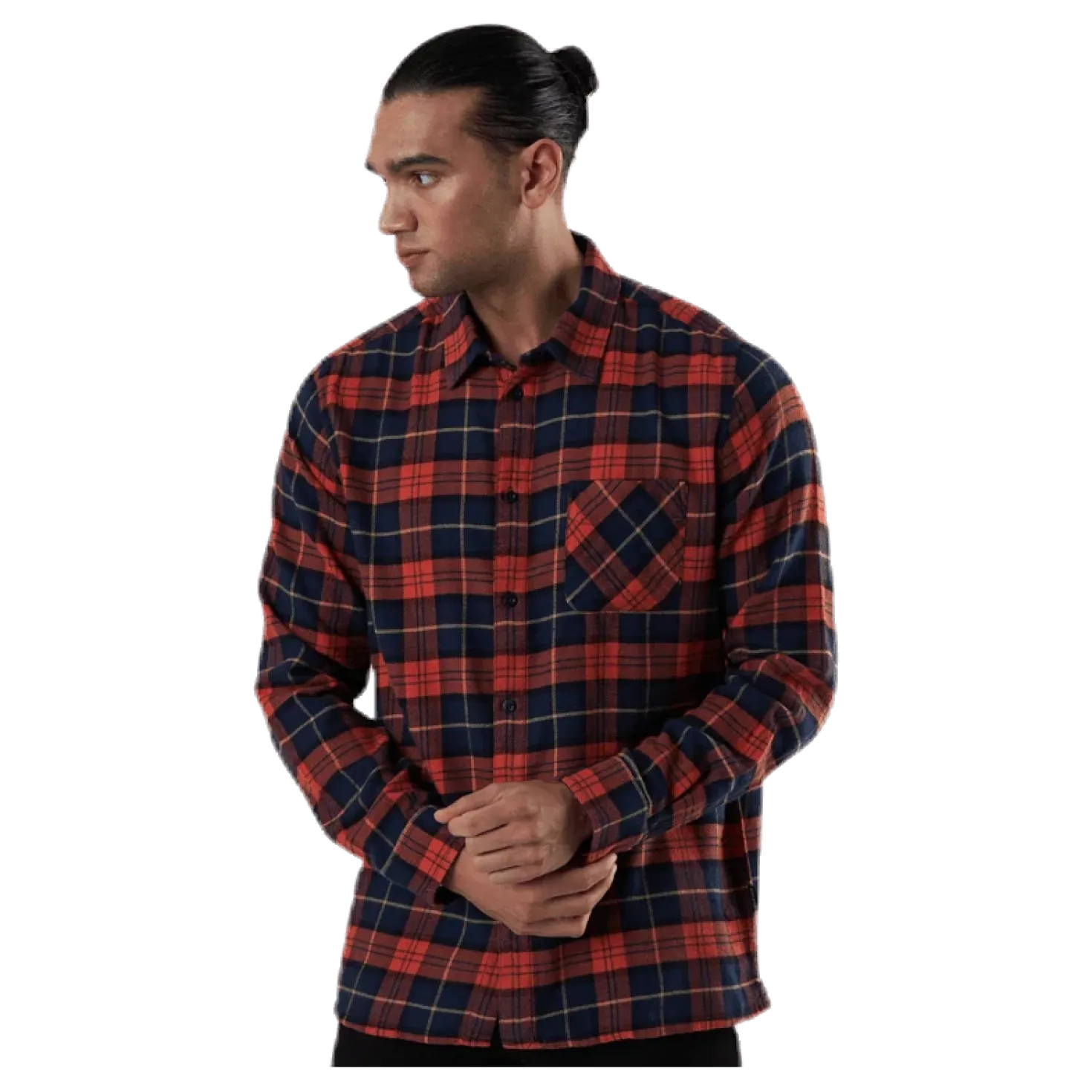 Rute Flannel Checker Orange
