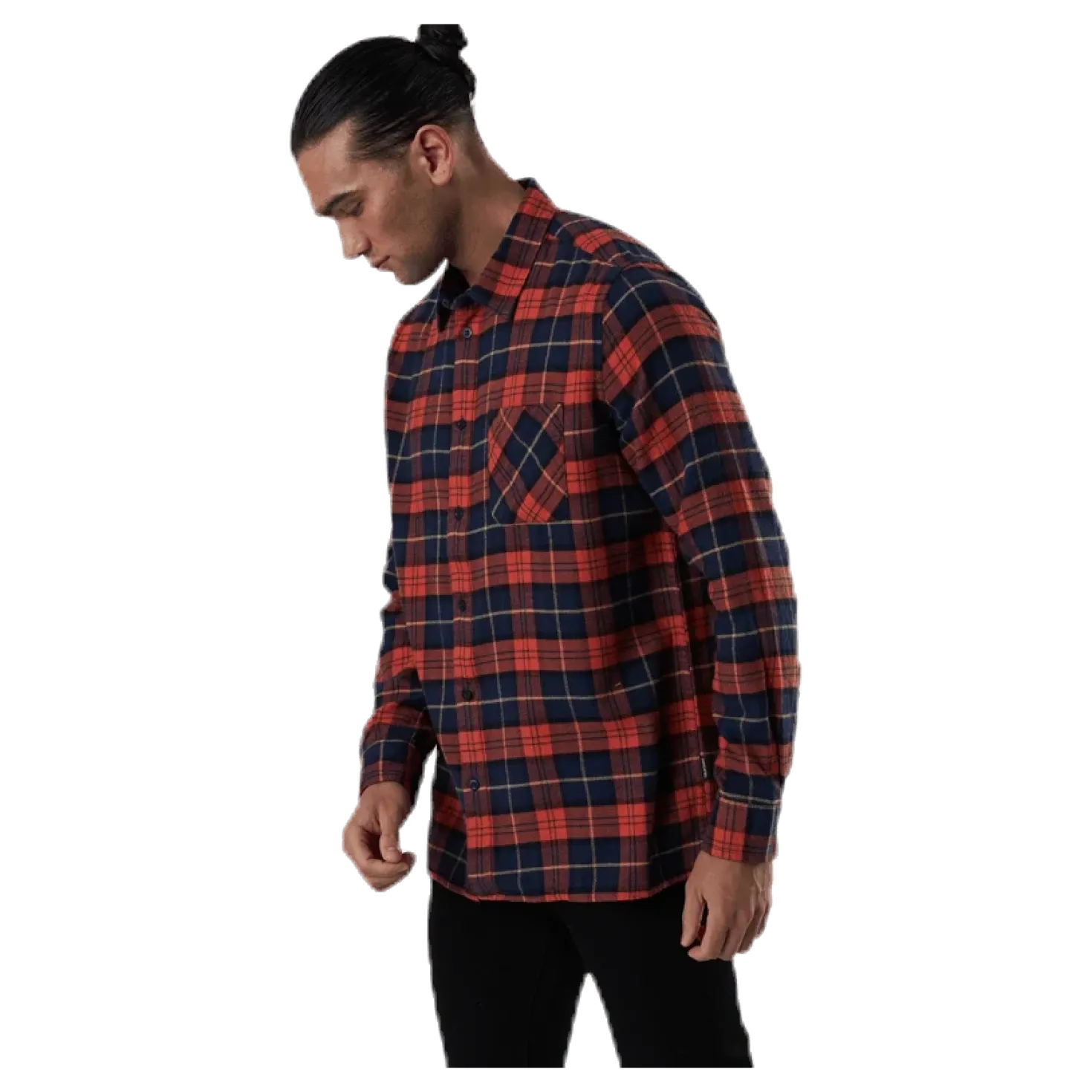 Rute Flannel Checker Orange