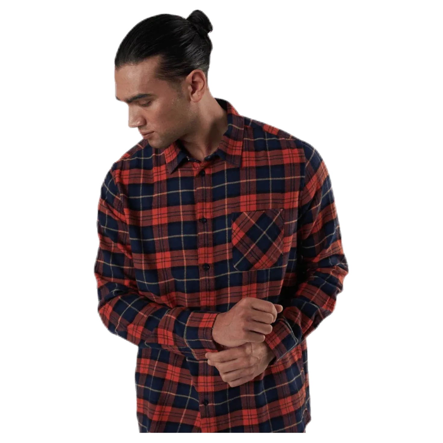 Rute Flannel Checker Orange