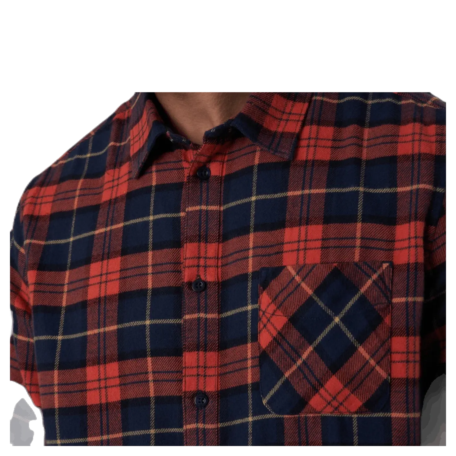 Rute Flannel Checker Orange
