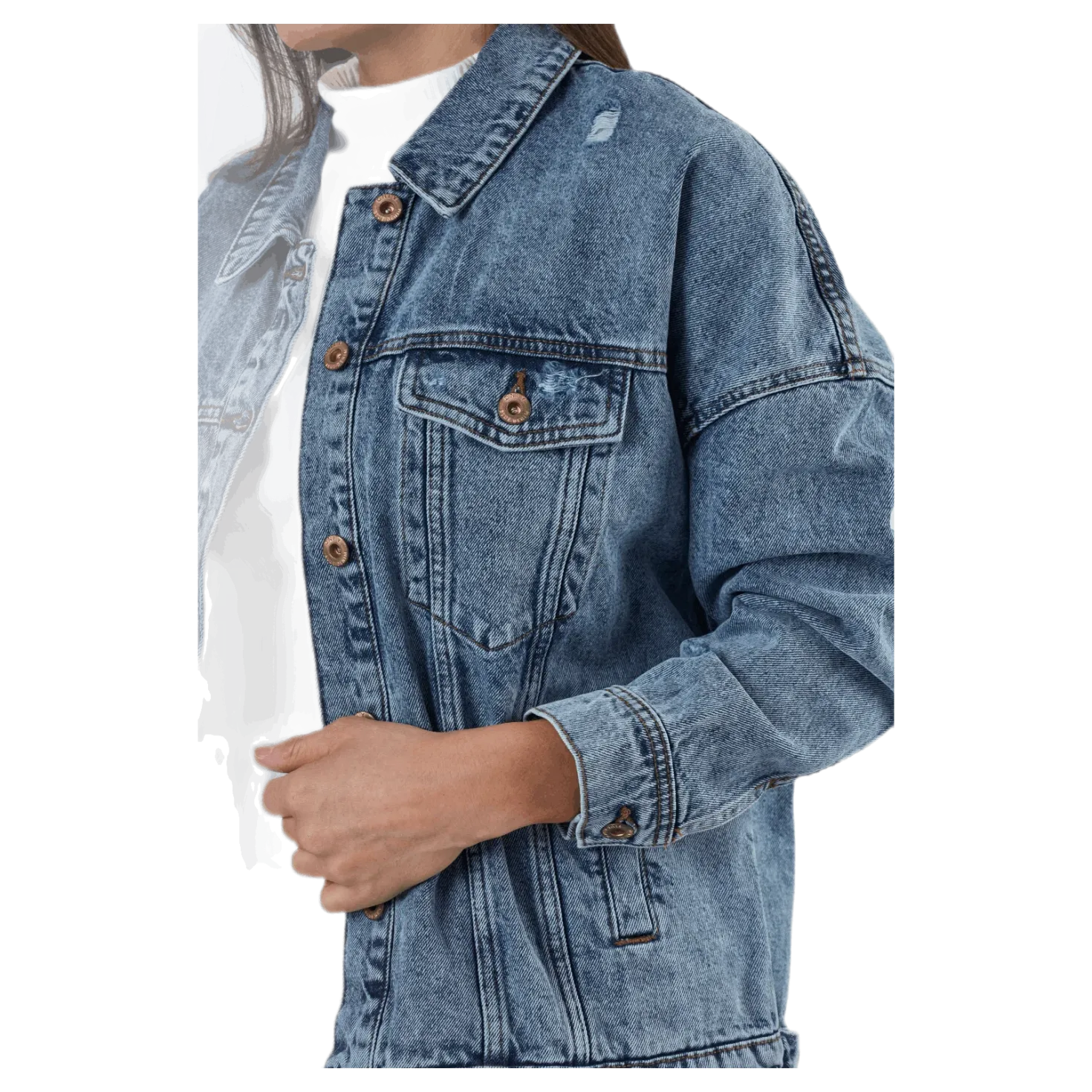 Safe Life Ls Oversze Jcket Blue