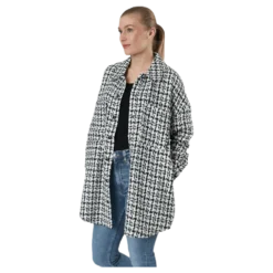 Sally Boucle Shacket Cc Otw White