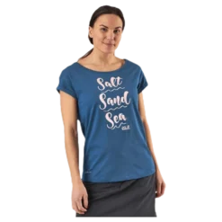 Salt Sand Sea Tee Blue