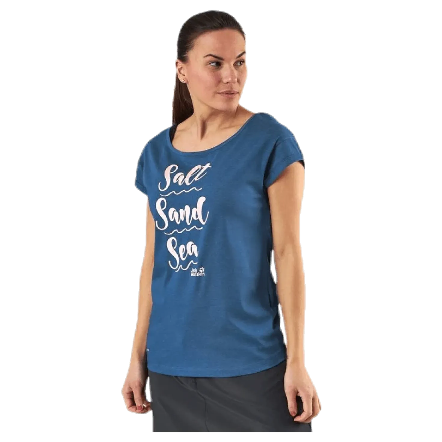 Salt Sand Sea Tee Blue