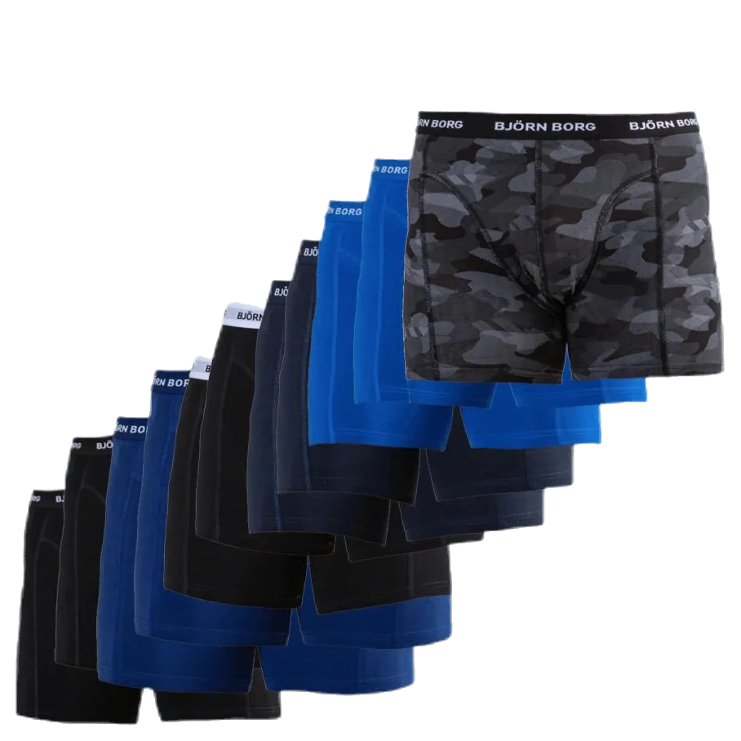 Sammy Solid Shorts 12-Pack Black