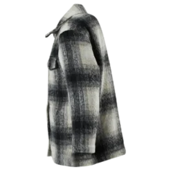 Sarah L/S Shacket Jacket Grey