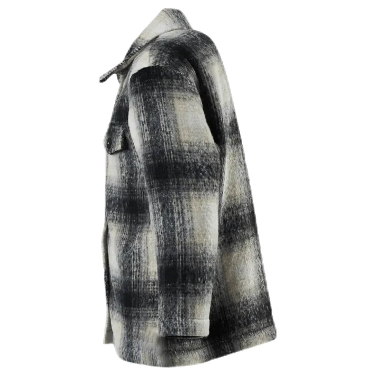 Sarah L/S Shacket Jacket Grey