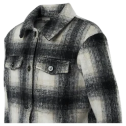 Sarah L/S Shacket Jacket Grey