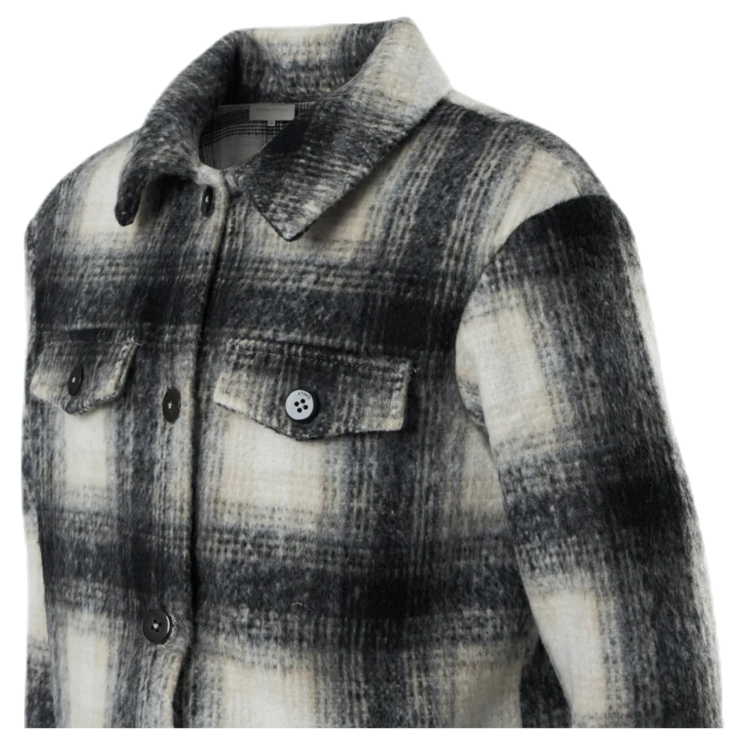 Sarah L/S Shacket Jacket Grey