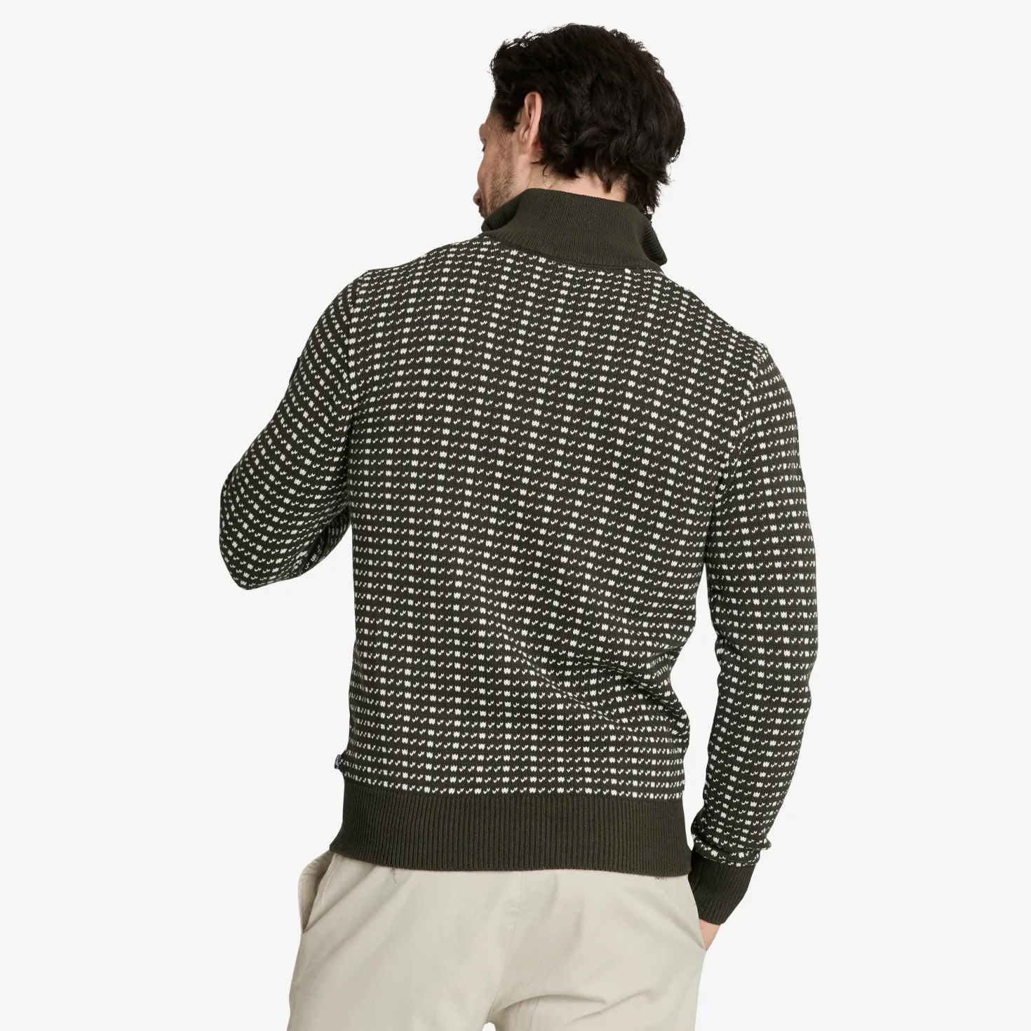 Scott Sweater Dark Olive Knit