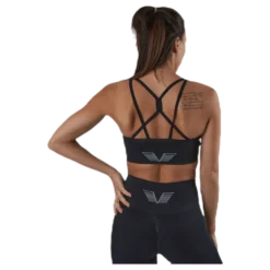 Seamless Black Sports Bra Black