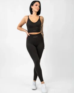 Seamless Booster Melange Tight Mocha