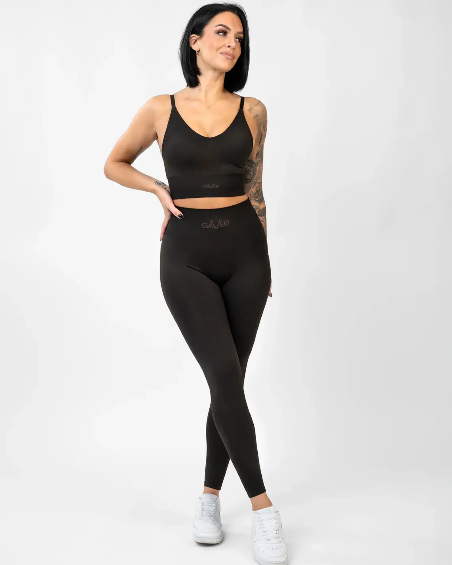 Seamless Booster Melange Tight Mocha
