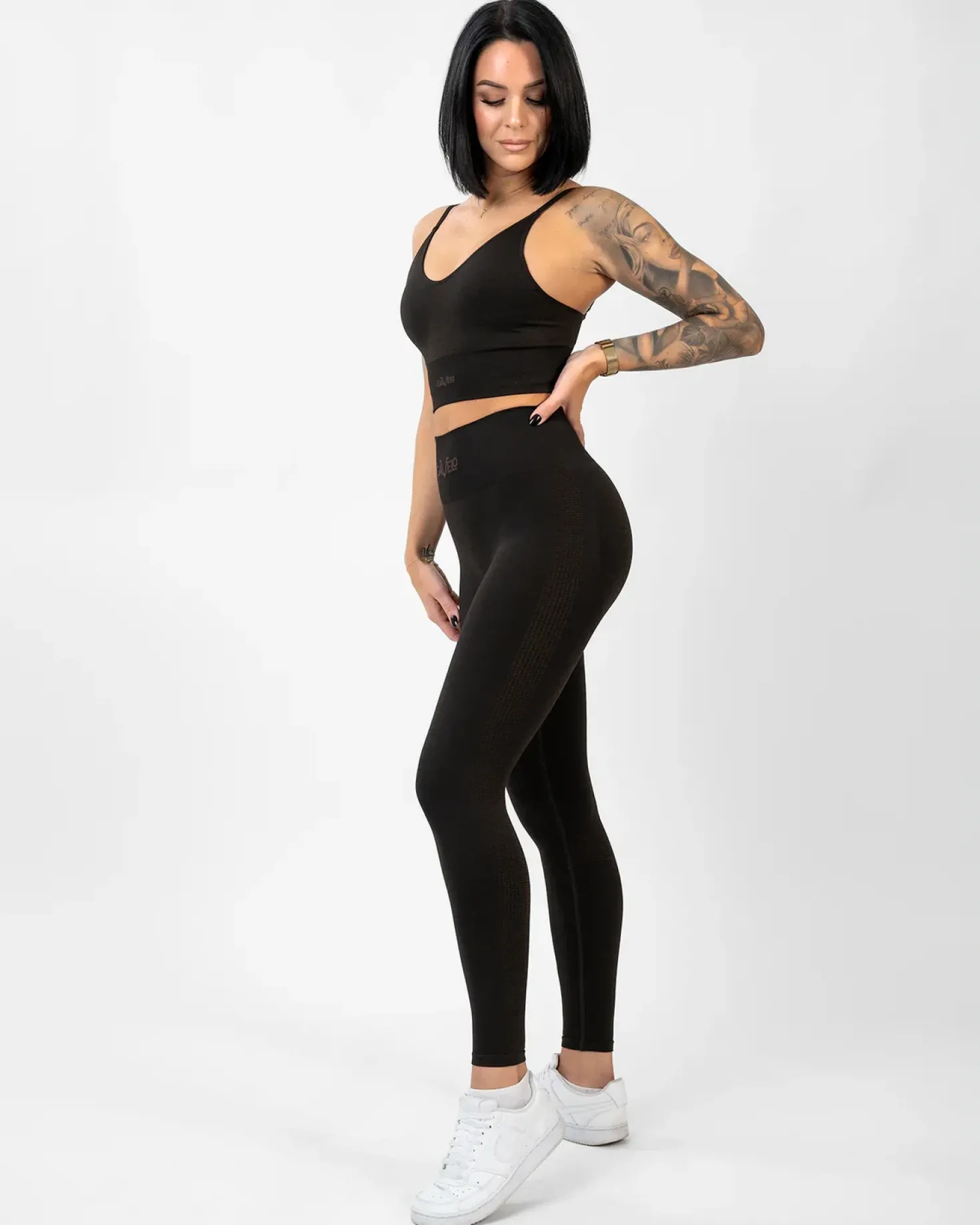 Seamless Booster Melange Tight Mocha