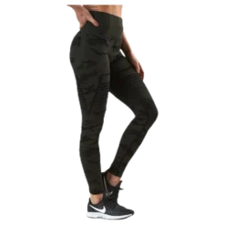 Seamless Camo Leggings Patterned/Black
