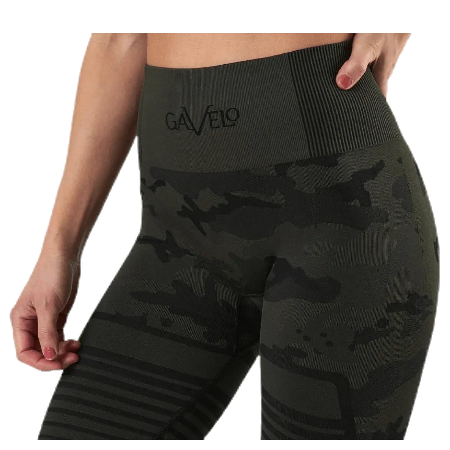 Seamless Camo Leggings Patterned/Black