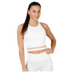 Seamless Crop Tank White