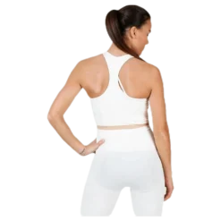 Seamless Crop Tank White