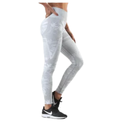 Seamless Floral Leggings Grey