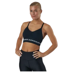 Seamless Low Long Bra Black