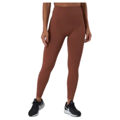 Seamless Rib Tights Copper Brown