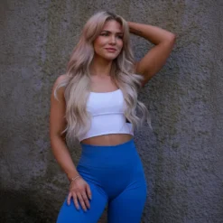 Seamless Signature Gaia Tights Lake Blue