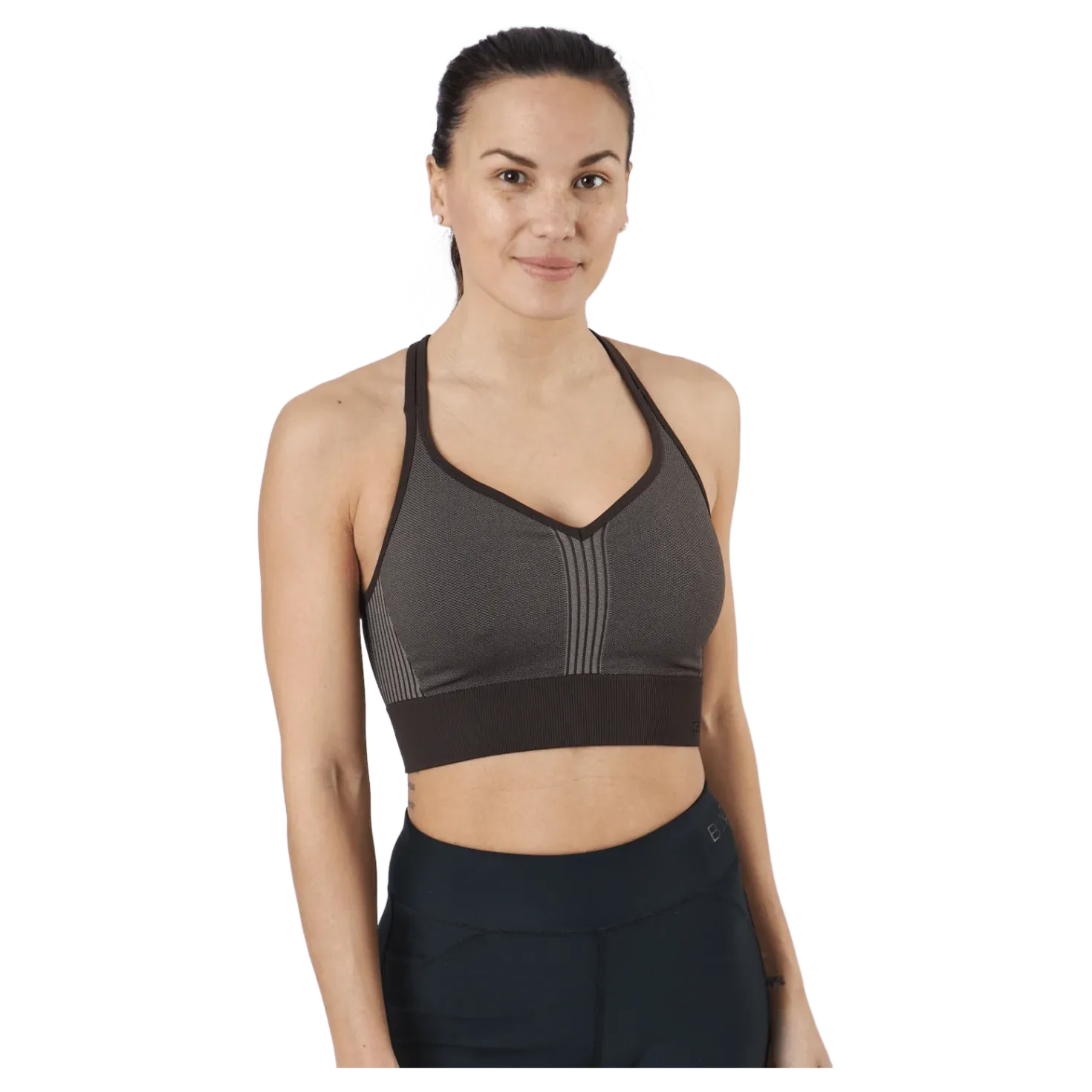 Seamless Sports Top Brown