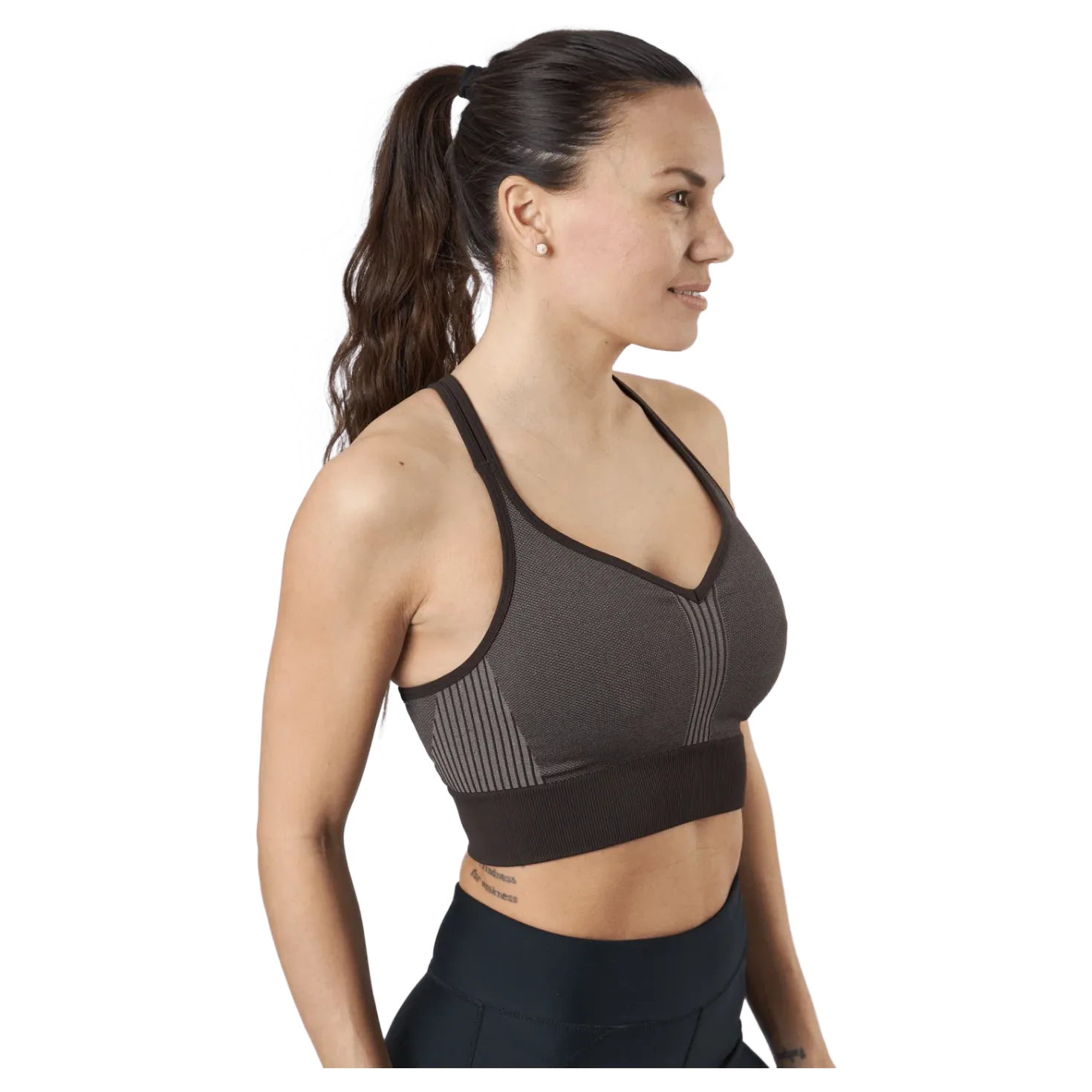 Seamless Sports Top Brown