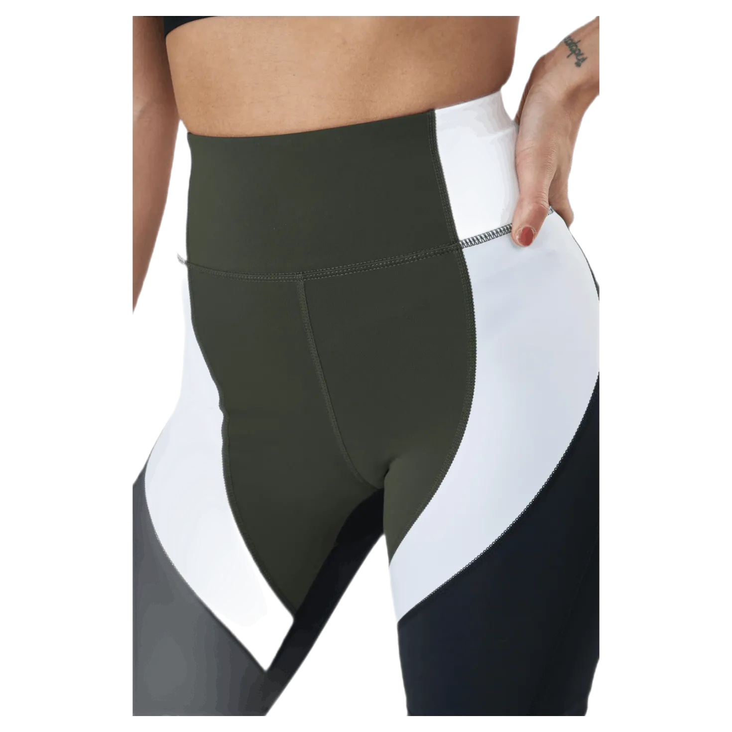 Shape Biker Shorts Green/Black