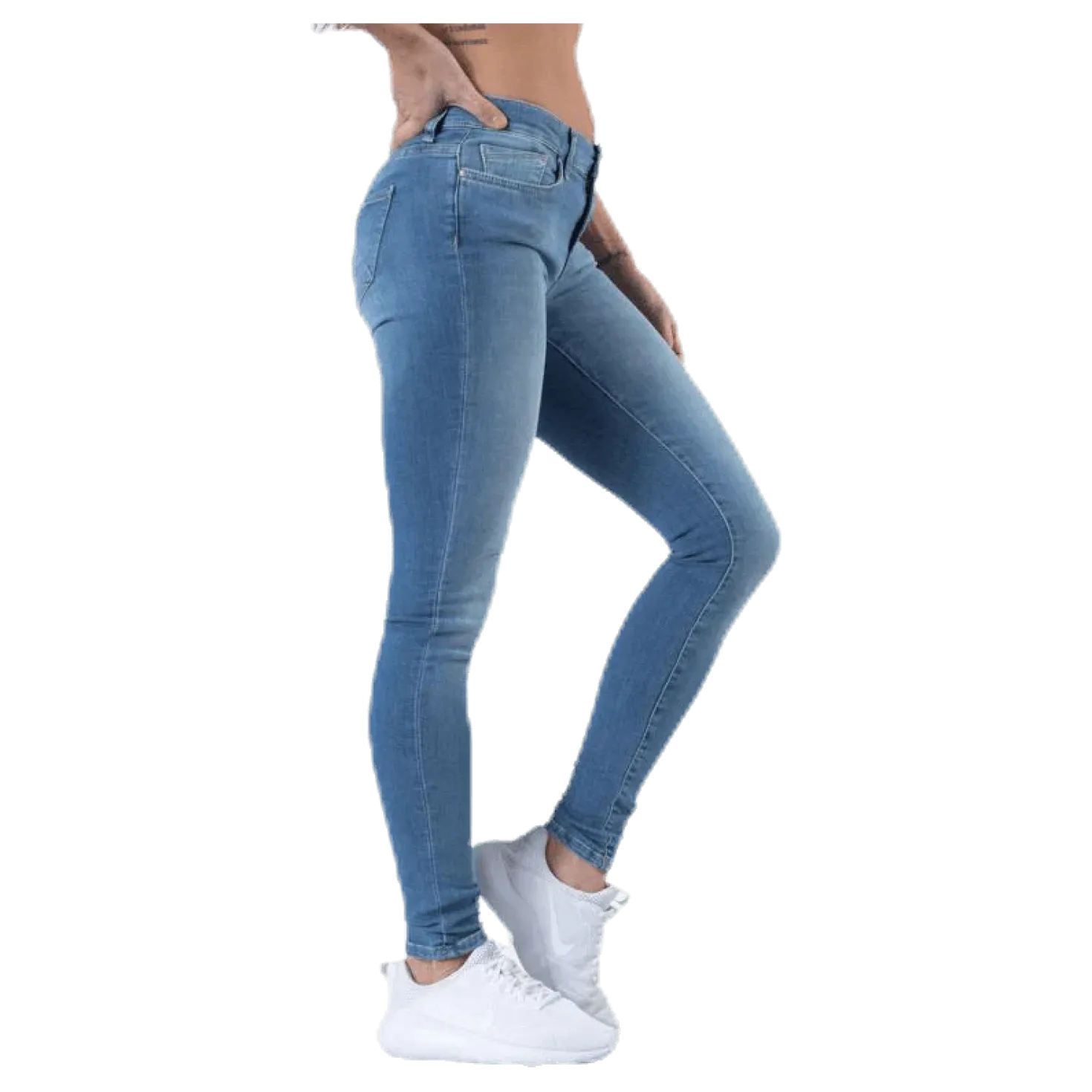 Shape Life Reg Sk Jeans Blue