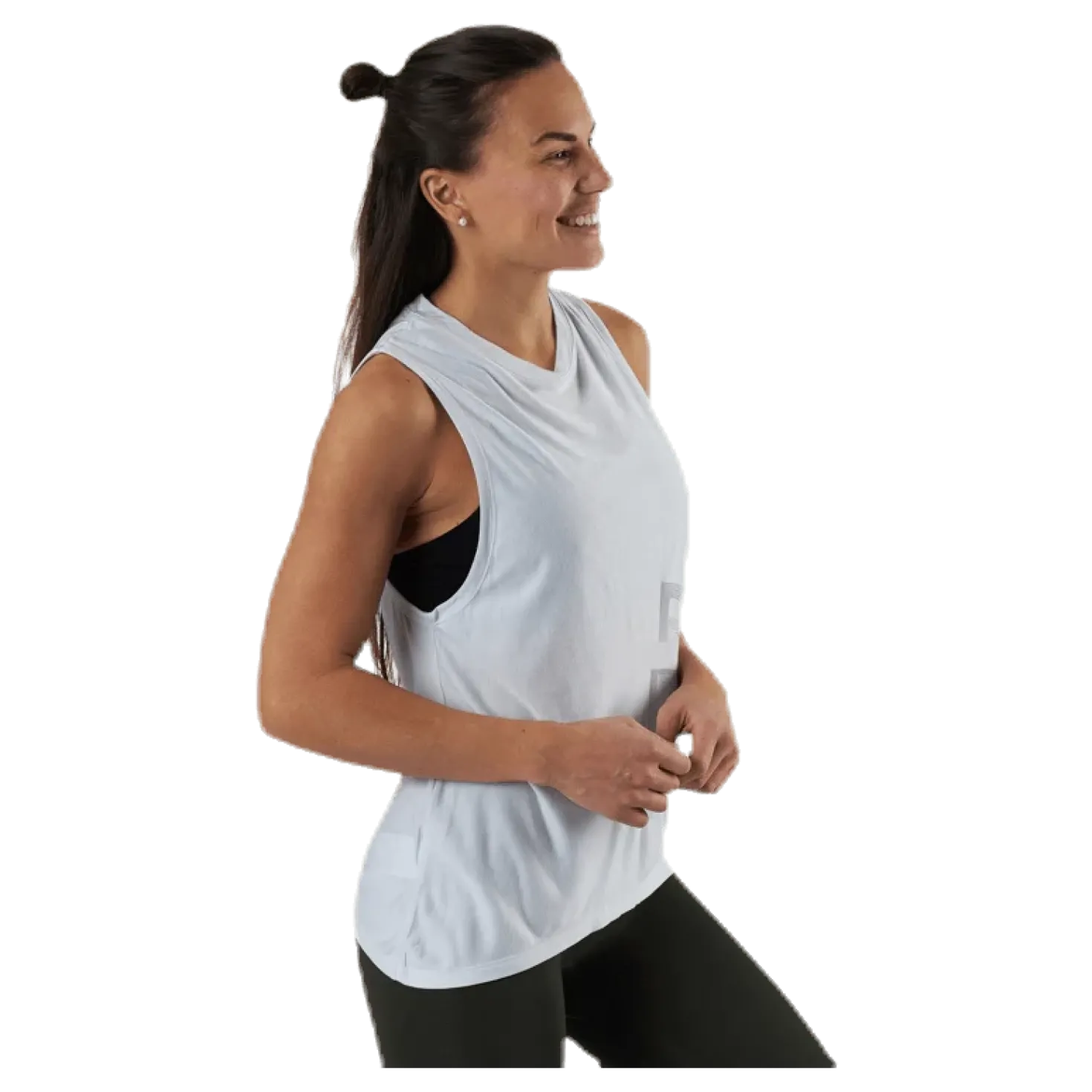 SH Gaphic Muscle Tank White