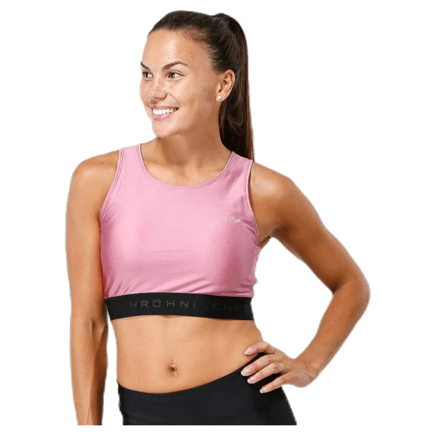 Shiny Sports Top Pink