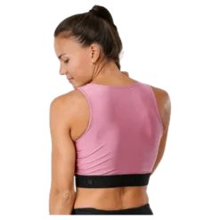 Shiny Sports Top Pink