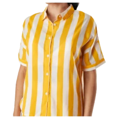 Shirt Short Sleeve Nibe Big Stripes Yellow