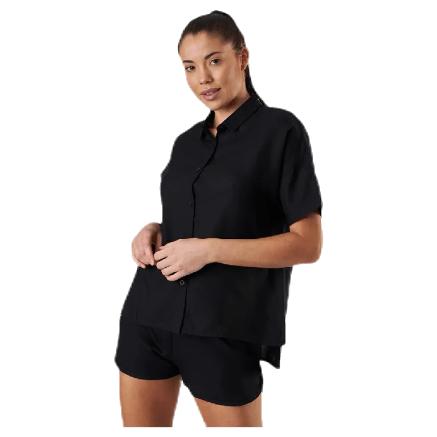 Shirt Short Sleeve Nibe Black