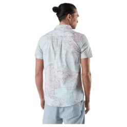 Shirt Short Sleeve Sandefjord Map Patterned