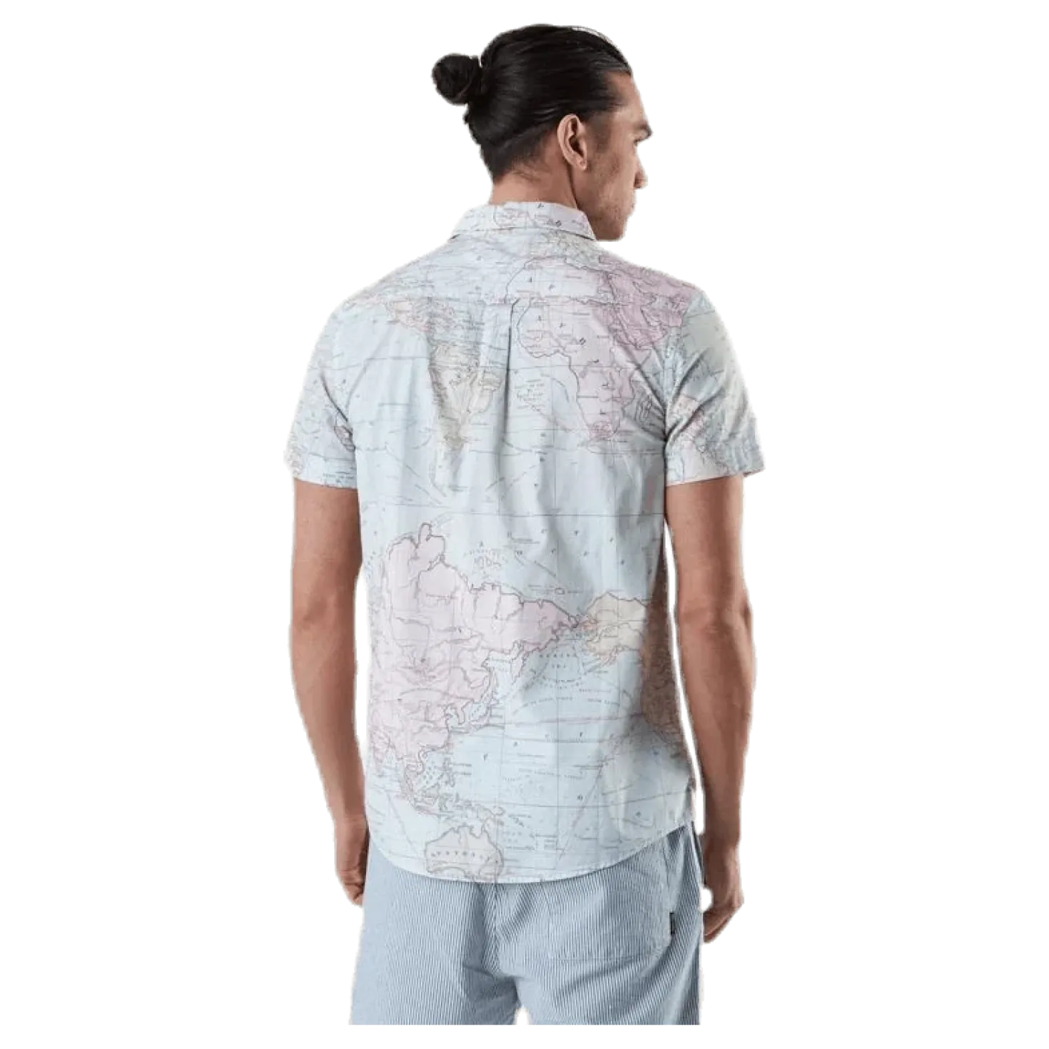 Shirt Short Sleeve Sandefjord Map Patterned